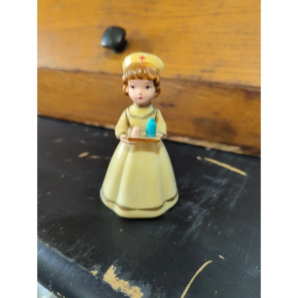 Vintage Wilton Nurse Cake Topper Figure Hard Plastic 4